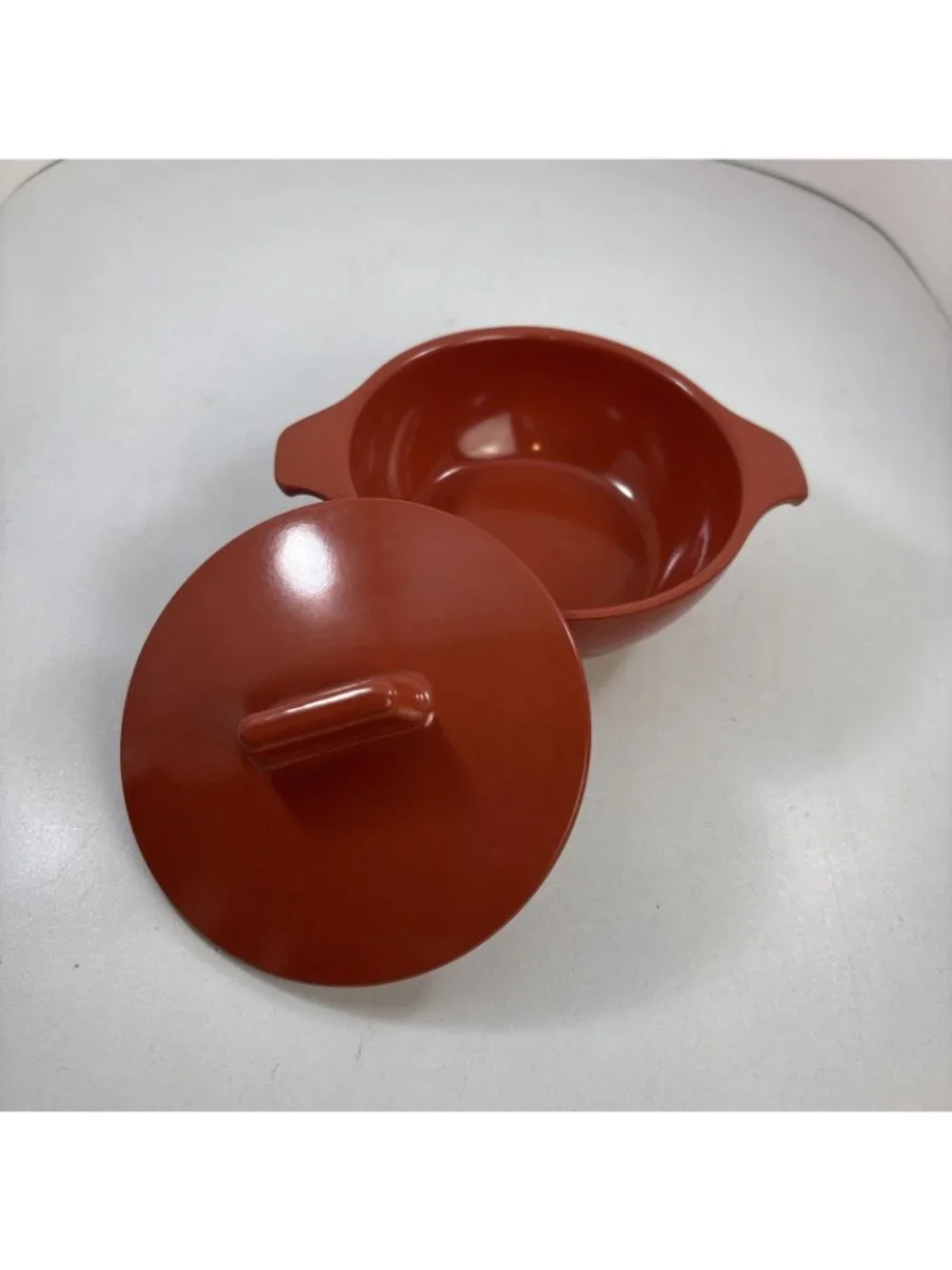 Vintage Watertown Lifetime Melmac Brunt Orange Sugarbowl